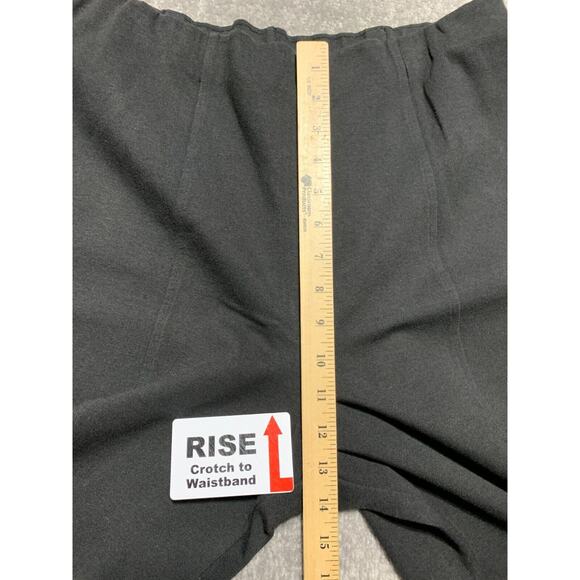 Talbots Ankle Pants Women Size L Black Stretch Pull-On Ponte Career Workwear - Picture 9 of 11